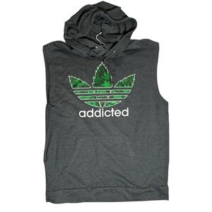 Miami Style Men’s Adidas‎ Addicted Parody Cuf Off Hoodie - Size XL